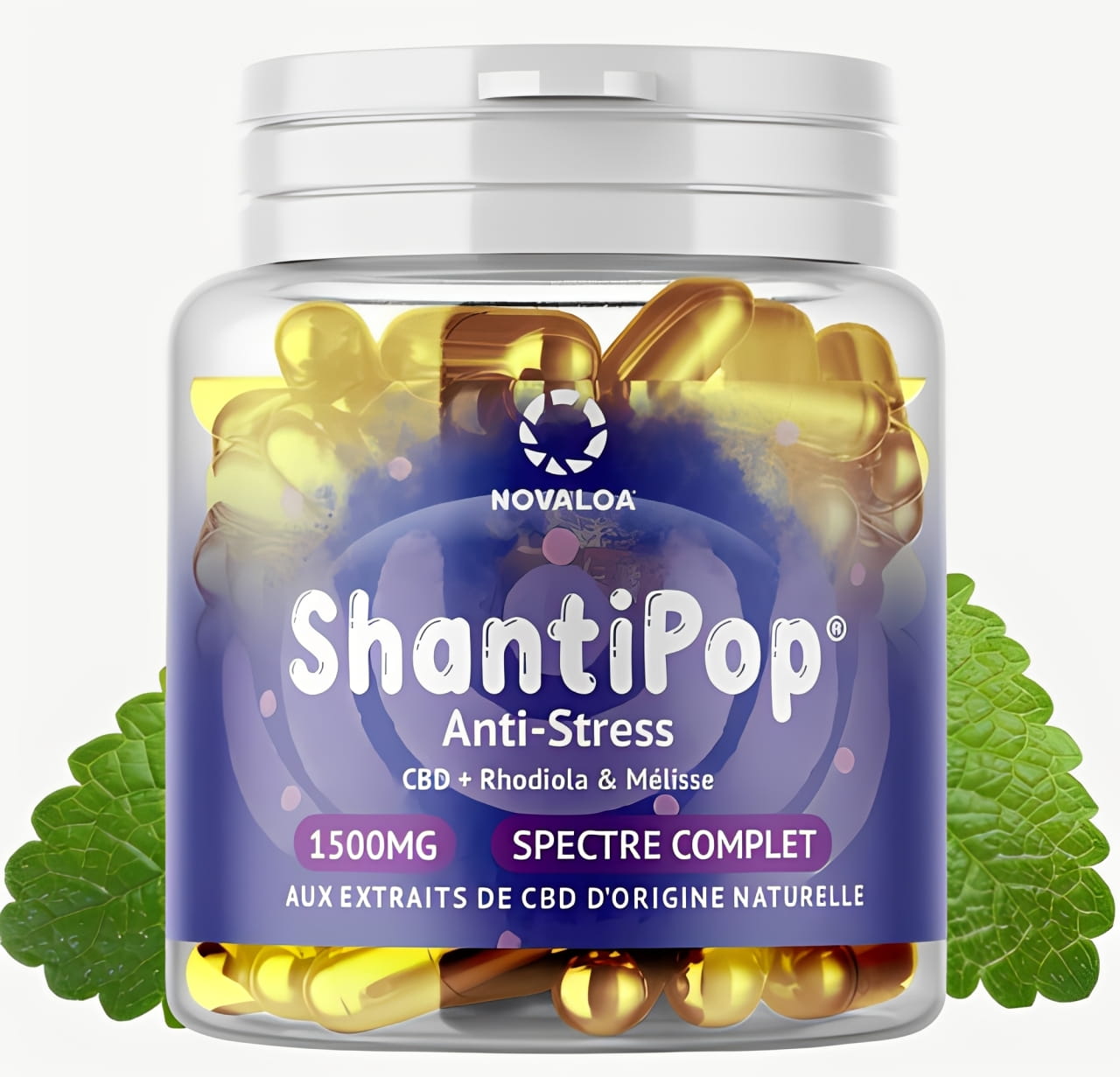 Gélules CBD liquides Anti-Stress : Rhodiola & Mélisse