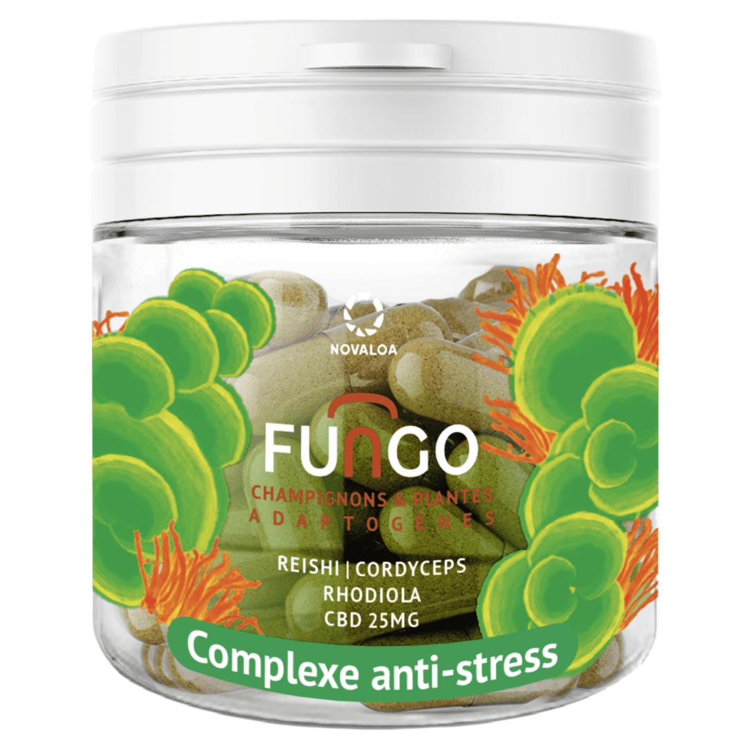 Gélules CBD – Antistress – Fungo – Champignons et plantes adaptogènes