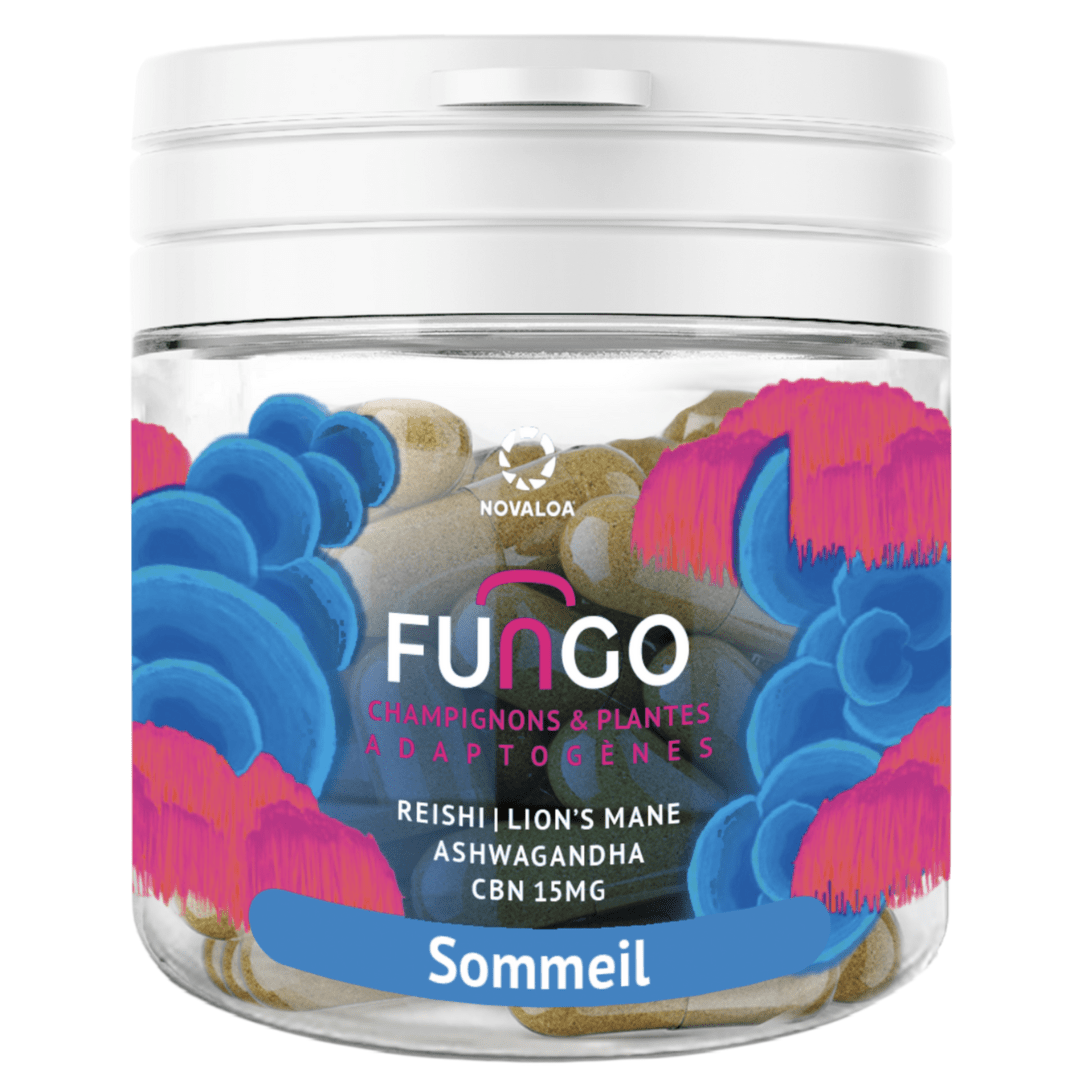 Gélules CBN – Sommeil – Fungo – Champignons et plantes adaptogènes