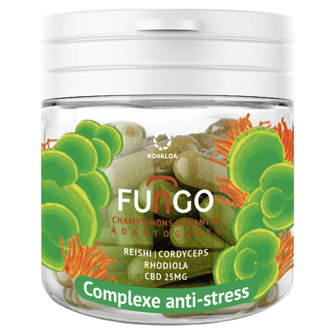 Gélules CBD – Antistress – Fungo – Champignons et plantes adaptogènes - CBDThrone